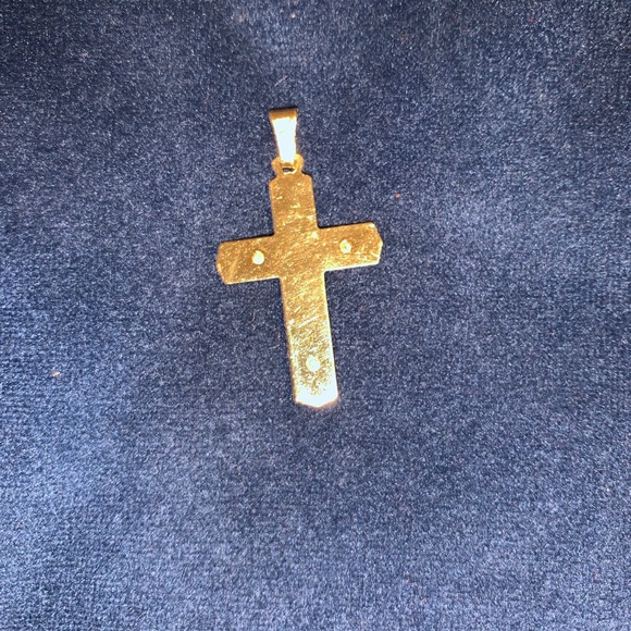 14 k gold Cross pendent Italy